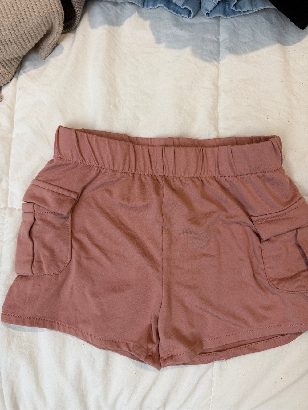 Everyday Pull-On Girls Shorts in Dusty Rose